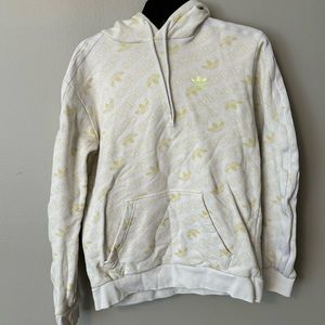 Adidas Golden and White Stamped Sweatshirt